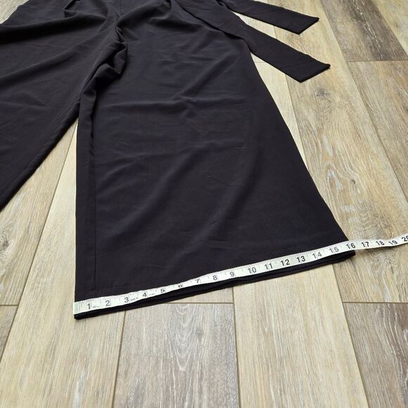 Eloquii Super Wide Leg Dress pants Tie At Waist. Very High Waist Size Womens 14 - Picture 3 of 12